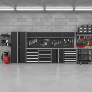 Armoire à outils de <span class=keywords><strong>garage</strong></span> RW avec établi et tiroirs, armoires de rangement modulaires pour <span class=keywords><strong>garage</strong></span>, chariot à outils <span class=keywords><strong>complet</strong></span> pour atelier, chariot à outils pour mécaniciens - Product Image 4