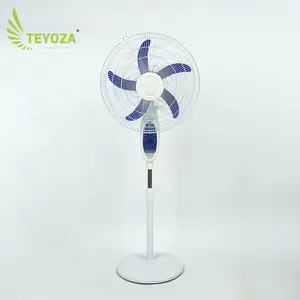 teyoza 12v电池18英寸可充电太阳能基座风扇热卖带定时器的家用电动立式风扇