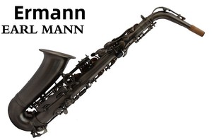 Saxophone Ehrman Earl Mann Antique en laiton plaqué argent professionnel, gamme moyenne, en Mi bémol - Product Image 5