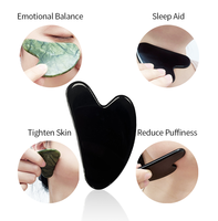 Outil de massage Gua Sha en pierre naturelle pour le visage et le corps, en quartz rose en forme de cœur, vente en gros