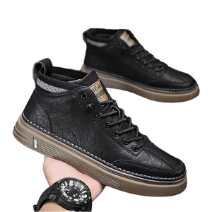 Chaussures de course décontractées d'été pour hommes à semelle épaisse, maille respirante dégradée, semelle intérieure en EVA, fonction rehausseur de hauteur, couleur unie - Product Image 3