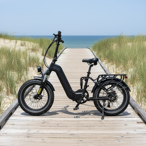 Vélo électrique à pneus larges 500W avec batterie amovible, livraison <span class=keywords><strong>porte</strong></span>-à-<span class=keywords><strong>porte</strong></span>, vélo électrique 20 pouces avec assistance au pédalage pour adultes - Product Image 4