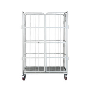 परिवहन हैंडलिंग उपकरण पिंजरे गोदाम ग्रिड लॉजिस्टिक्स ट्रॉली - Product Image 2