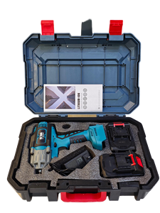 1 Set 2 <b>Batteries</b> Cordless Ratchet Wrench 21V 225RPM Comfortable non-slip handle High Efficiency CR-V Shaft Ships within 24 hour - Product Image 1