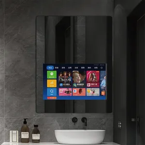 Dokunmatik ekran akıllı banyo Android sihirli ayna Modern Led ışık ayna