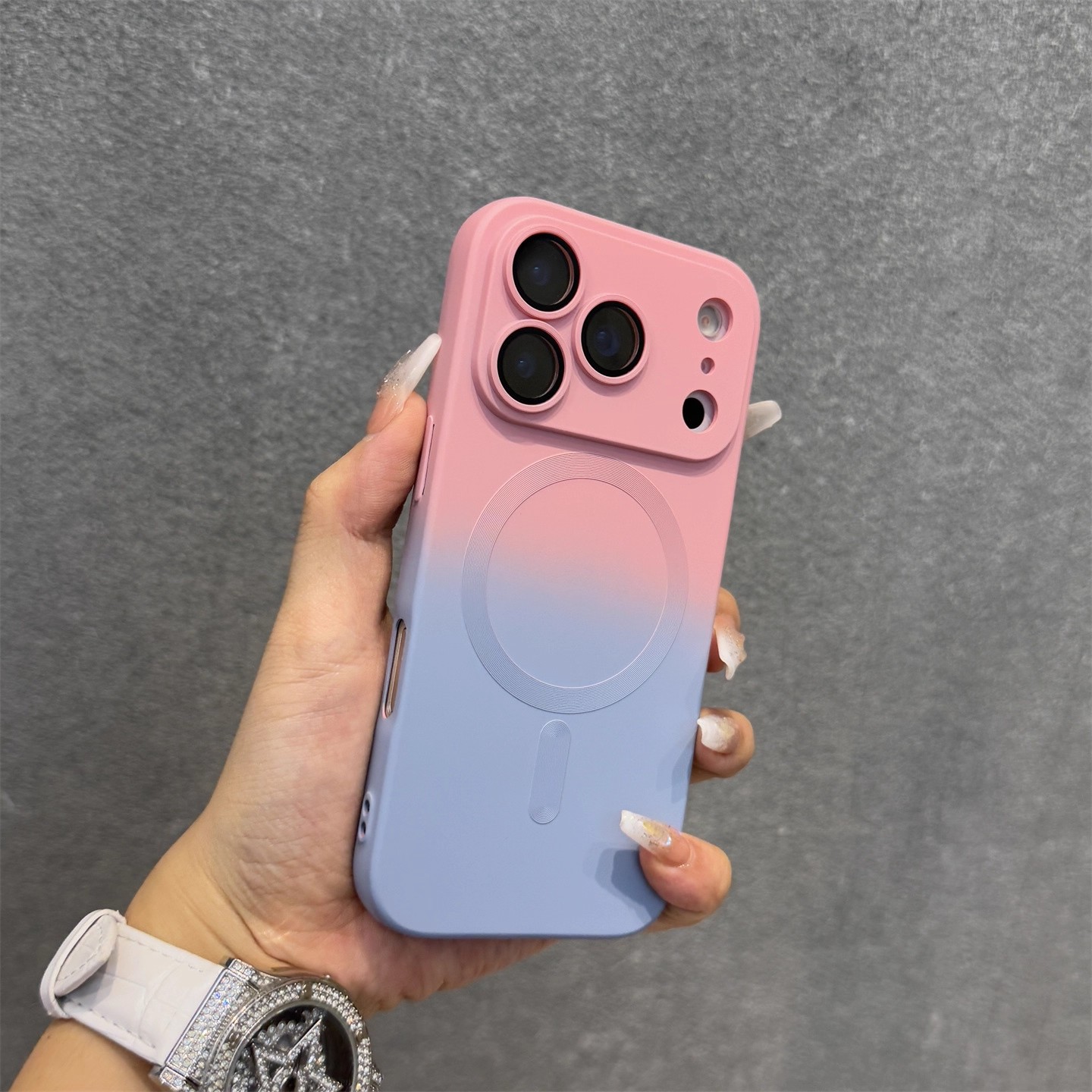 Pink blue