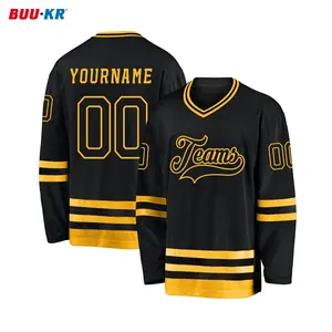 Buker Montreal Canadiens Team Canada Gesublimeerd Blanco Grappig Custom Ijshockey Jersey