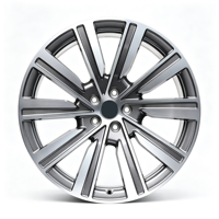 Jantes en alliage forgé multi-rayons de 22 et 23 pouces pour Range Rover, finition gris argent usiné, jantes de voiture de rechange pour amélioration après-vente