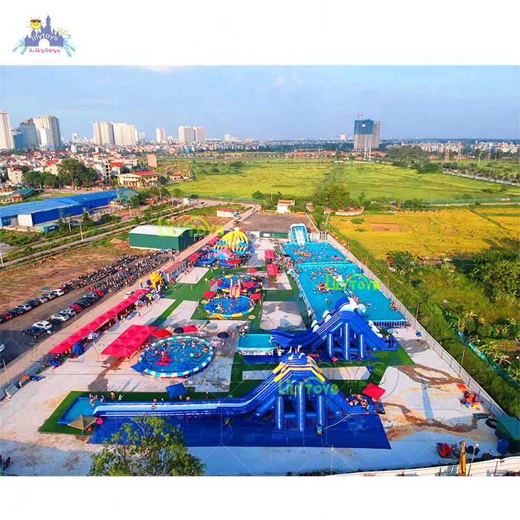 Lilytoys design del parco acquatico costruire giochi gonfiabili da spiaggia parco divertimenti prezzi del parco acquatico gonfiabile a buon mercato