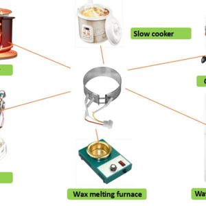 Anillo de calefacción eléctrica de moda, instrumento de terapia de cera de Mica, dispensador de agua, taza, calentador de leche, calentador de banda - Product Image 5