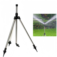 Connecteur rapide à impulsion pour trépied en acier inoxydable, arrosage pulsatoire télescopique pour jardin et maison, filetage femelle 1/2 pouce
