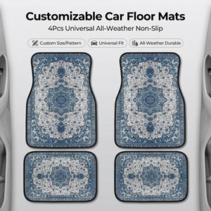 <span class=keywords><strong>Tapis</strong></span> de sol de voiture personnalisés avec dos en caoutchouc absorbant les chocs, <span class=keywords><strong>tapis</strong></span> de sol anti-taches pour berline et SUV grand format - Product Image 1