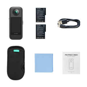 Cámara de Acción <span class=keywords><strong>AKASO</strong></span> 360 Resistente a la Intemperie, Video 360 de 5.7K, Sensores de 48MP de 1/2'', Pantalla Táctil de 2.29'', Palo Selfie Invisible 360 °   Horizonte - Product Image 4