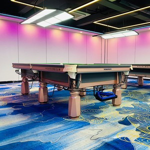 Table de billard professionnelle internationale de 9 pieds avec plateau en ardoise, système de retour de billes or <span class=keywords><strong>rose</strong></span>, billes Aramith, embouts de queue de billard, marque SDAIS - Product Image 4