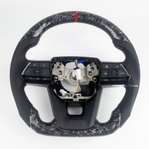 Echtes Carbon-Faser-LED-Lenkrad mit Schaltwippen für <span class=keywords><strong>Toyota</strong></span> Land Cruiser LC300 Hilux Supra Mk5 Corolla Camry Fortuner Gt86 - Product Image 6