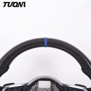 Volant de voiture en cuir perforé en Fiber de carbone pour Vw Jetta GLI <span class=keywords><strong>Golf</strong></span> <span class=keywords><strong>6</strong></span> <span class=keywords><strong>GTI</strong></span> R - Product Image 2