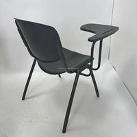 Chaise de formation empilable avec tablette d'écriture, structure en acier en forme de cœur, chaise d'étudiant en plastique PP pour salle de classe et conférences