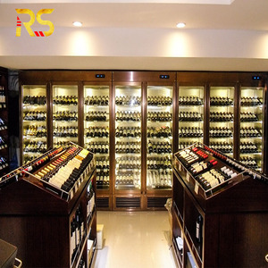 Stainless Steel Wine Cooler <b>Cabinet</b> Temperature Controlled Fridge Professional <b>Storage</b> Display for Home Bar Rs291 Stainless - Product Image 2