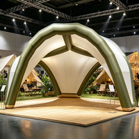 Tente dôme hexagonale gonflable personnalisée, stand gonflable publicitaire extérieur pour événements, expositions et foires