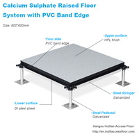 Plancher surélevé certifié anti-statique Huili P-EW800/1000/B-EW800 moderne avec âme en bois 600x600mm pour usage en immeuble de bureaux
