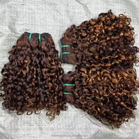Extensions de cheveux vierges Remy bruts cambodgiens Double Drawn marron pour boucles Pixie, couleur 4/30, livraison rapide, qualité supérieure, fournisseur de cheveux
