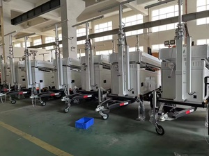 Tùy chỉnh năng lượng mặt trời <span class=keywords><strong>cctv</strong></span> an ninh Trailer 5g PTZ camera giám sát 7/9 mét mast năng lượng mặt trời điện Trailer với tùy chọn - Product Image 3