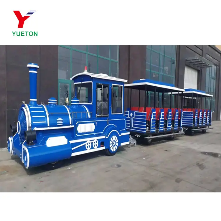Amusement Park Diesel Trackless Train For Adult And Kids