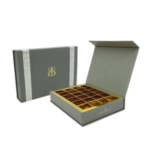 กล่องใส่กระดาษเปล่าบรรจุภัณฑ์สุดหรูกล่องบรรจุภัณฑ์ช็อค<span class=keywords><strong>โก</strong></span><span class=keywords><strong>แล</strong></span><span class=keywords><strong>ต</strong></span>พิมพ์ลายแบบกำหนดเอง - Product Image 3