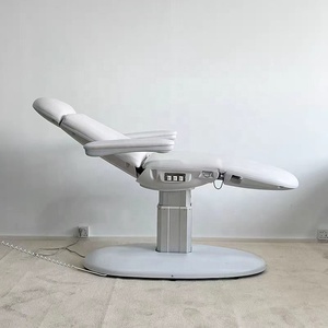 <b>Electric</b> Facial Massage <b>Table</b> Spa Salon Treatment Bed 3 Motor Adjustable PU Leather Upholstered Equipment - Product Image 5