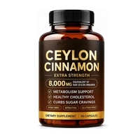 Capsules de cannelle de Ceylan OEM ODM - Extrait 20:1, complément de cannelle de Ceylan extra fort, favorise le métabolisme