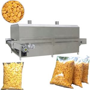 Nueva Línea de Producción de Hojuelas de Maíz para Desayuno Nutritivo con 1 Año de Garantía, Maquinaria para Cereales con Motor Automático de 450 kg/h - Product Image 4