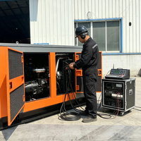Groupe électrogène diesel à faible vibration 30 kW pour alimentation de plateau tournant de salle d'exposition automobile