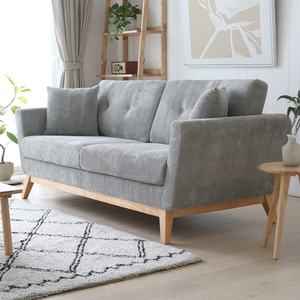 Canapé en velours côtelé 3 places, style nordique, large, à côtes profondes, gris, bleu marine, <span class=keywords><strong>beige</strong></span>, crème, marron, tan, kaki, orange, noir, rose, <span class=keywords><strong>divan</strong></span> personnalisé - Product Image 6