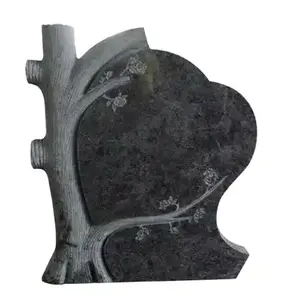 精炼石材供应花岗岩墓碑板最新最便宜的黑色花岗岩俄罗斯墓碑