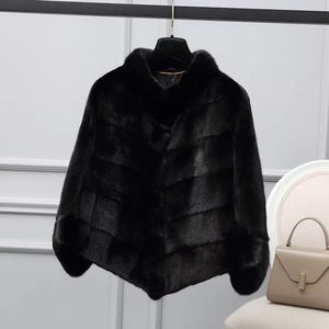 Cappotto Corto in Pelliccia di <span class=keywords><strong>Visone</strong></span> Naturale Collezione 2025 di Qualità Superiore, Classico Invernale da Donna - Product Image 4