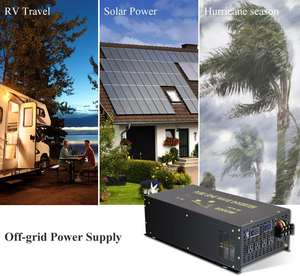 WZRELB अधिकतम निरंतर शक्ति 16000 वाट पीक करने के लिए भारी शुल्क 12V डीसी 120V एसी 60HZ ट्रक/आर. वी. शुद्ध साइन लहर औंधा 8000 वाट - Product Image 6