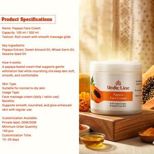 Herbal Papaya <b>Face</b> Cream for Whitening, Moisturizing & Skin Care - Product Image 4