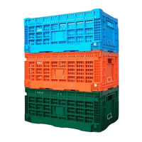 Vente en gros 600x400x120mm caisse agricole pliable boîte caisse pour l'agriculture et les fruits