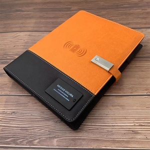 Smart A5 diario in pelle Notebook ricarica Wireless Power Bank telefono Stand Business <span class=keywords><strong>regalo</strong></span> di laurea per la <span class=keywords><strong>festa</strong></span> del papà di San Valentino - Product Image 4