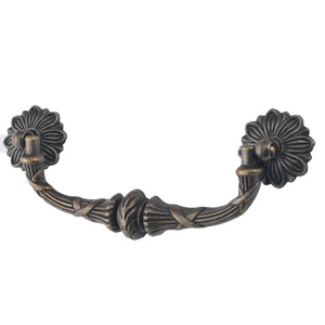 Poignée de meuble en bronze style chinois, tirette de tiroir 124 mm, quincaillerie décorative durable en alliage de zinc pour armoire - Product Image 5