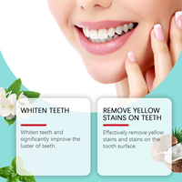 Dentifrice naturel à la menthe et à la noix de coco, fabriqué sur mesure, blanchissant, éliminant la plaque dentaire, anti-sensibilité, haleine fraîche longue durée