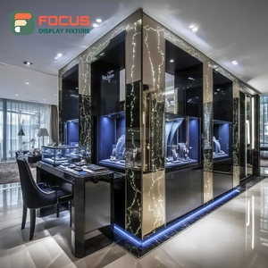 Fabricante de Vitrinas de Joyería de Lujo Personalizadas, Vitrina de Vidrio con Marco de Madera para Espacios de Boutique - Product Image 2