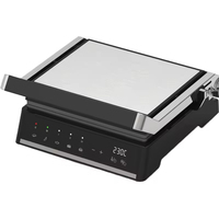 Anbolife Gril Électrique Détachable Sans Fumée pour Intérieur, Plaque de Cuisson Panini, Presse à Sandwich, Grille de Contact Numérique