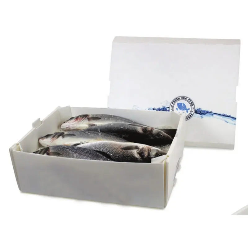 Corrugated Plastic Frozen Seafood Packaging Boxes Waterproof