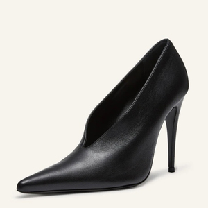 Escarpins sexy à bout pointu pour femmes, grande taille 45, à talons hauts, sandales découpées, coupe large, motif zèbre - Product Image 6