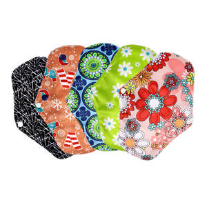 Serviettes hygiéniques réutilisables en charbon de bambou <span class=keywords><strong>lavables</strong></span> pour femmes, protège-slips menstruels ailés, protection environnementale - Product Image 5