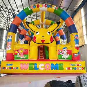 Château gonflable Pikachu 6m x 12m en PVC pour applications de jeu, installation facile, idéal parcs d'attractions, Vietnam - Product Image 2