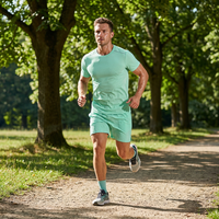 Ensemble T-shirt et short d'été essentiels de haute qualité, unisexe, logo personnalisable, séchage rapide, léger, respirant, sportif