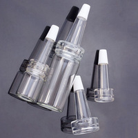 Mini flacons en verre tubulaires transparents ambrés pour sérum, 3ml, 5ml, 6ml, 7ml, 8ml, 10ml, 15ml, 20ml, avec compte-gouttes