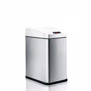 10L Intelligent Trash Can Smart Dustbin Electric Automatic Rubbish Can ABS Waterproof Dustbin Home Induction Garbage Bin